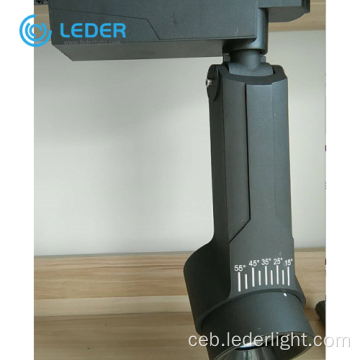 LEDER Black Taas nga gahum 30W LED Track Light